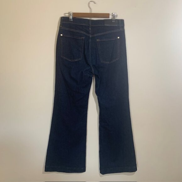 7 For All Mankind Explorer Modern Dojo High Waist Wide Leg Boho Jeans Size 31 - Picture 5 of 8